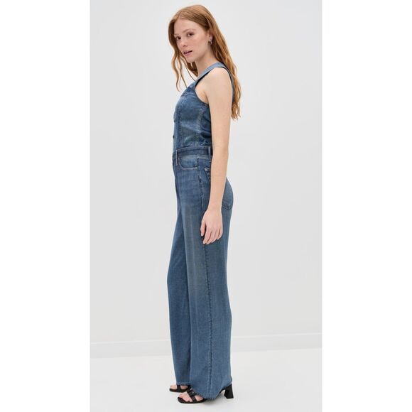 New $388 RAG & BONE Women's Blue Miramar Satin Sleeveless Jumpsuit size 8 - Picture 2 of 9